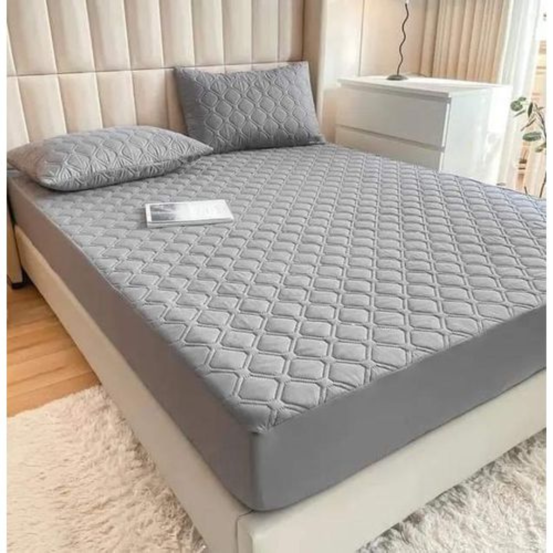 Water Proof Mattress Protector (6x6 Grey)